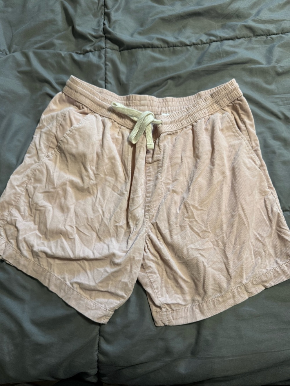 Men's Casual Drawstring Shorts - Light pink